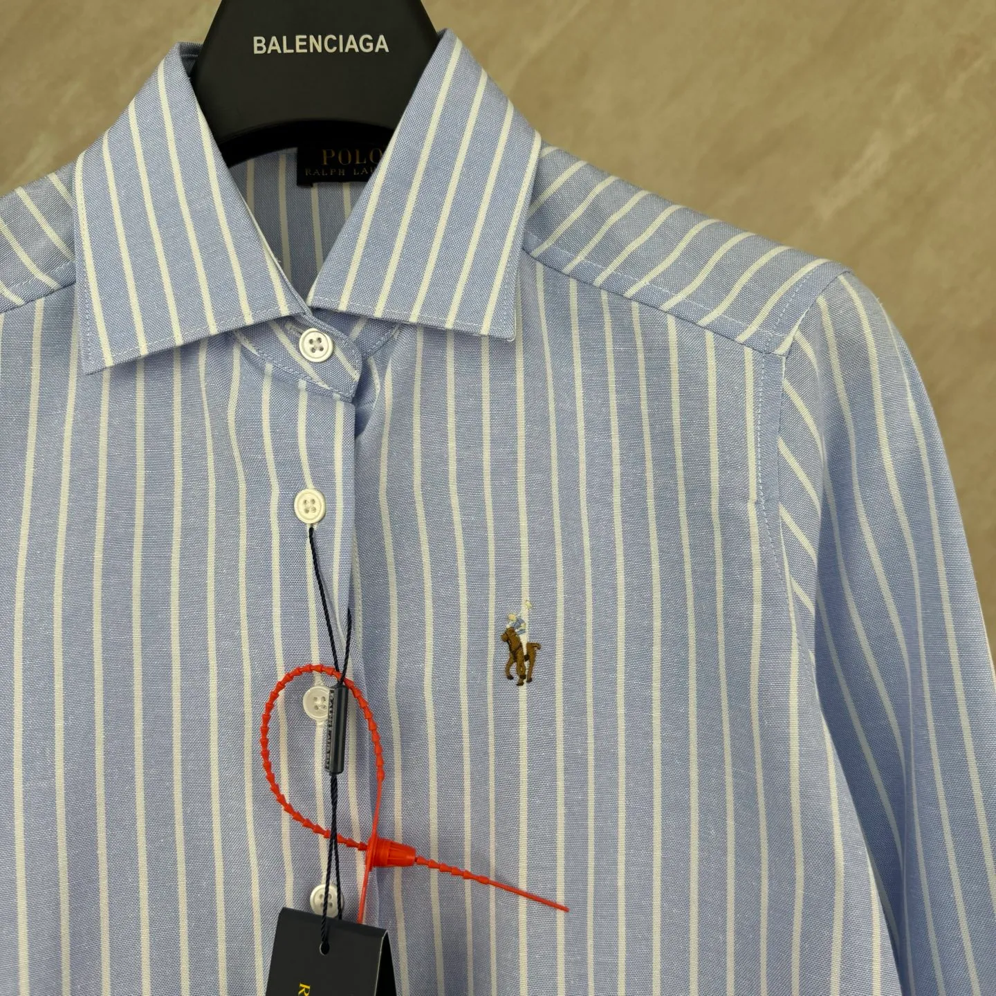 P360 polo Ralph Lauren striped lapel embroidered shirt size s/m/l/xl